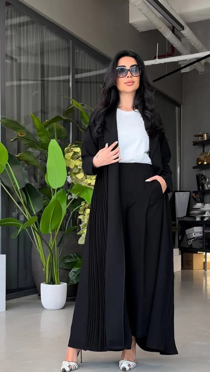 ABAYA CREPE BLAZER BLACK C:2001 BLACK