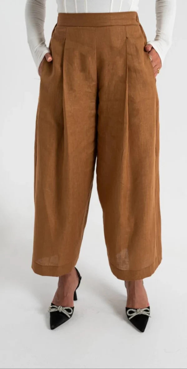 Camel Pants C:PL1559-brown