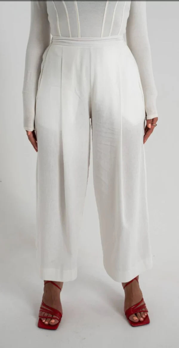 PANTS LINEN WHITE PL1552-WHITE