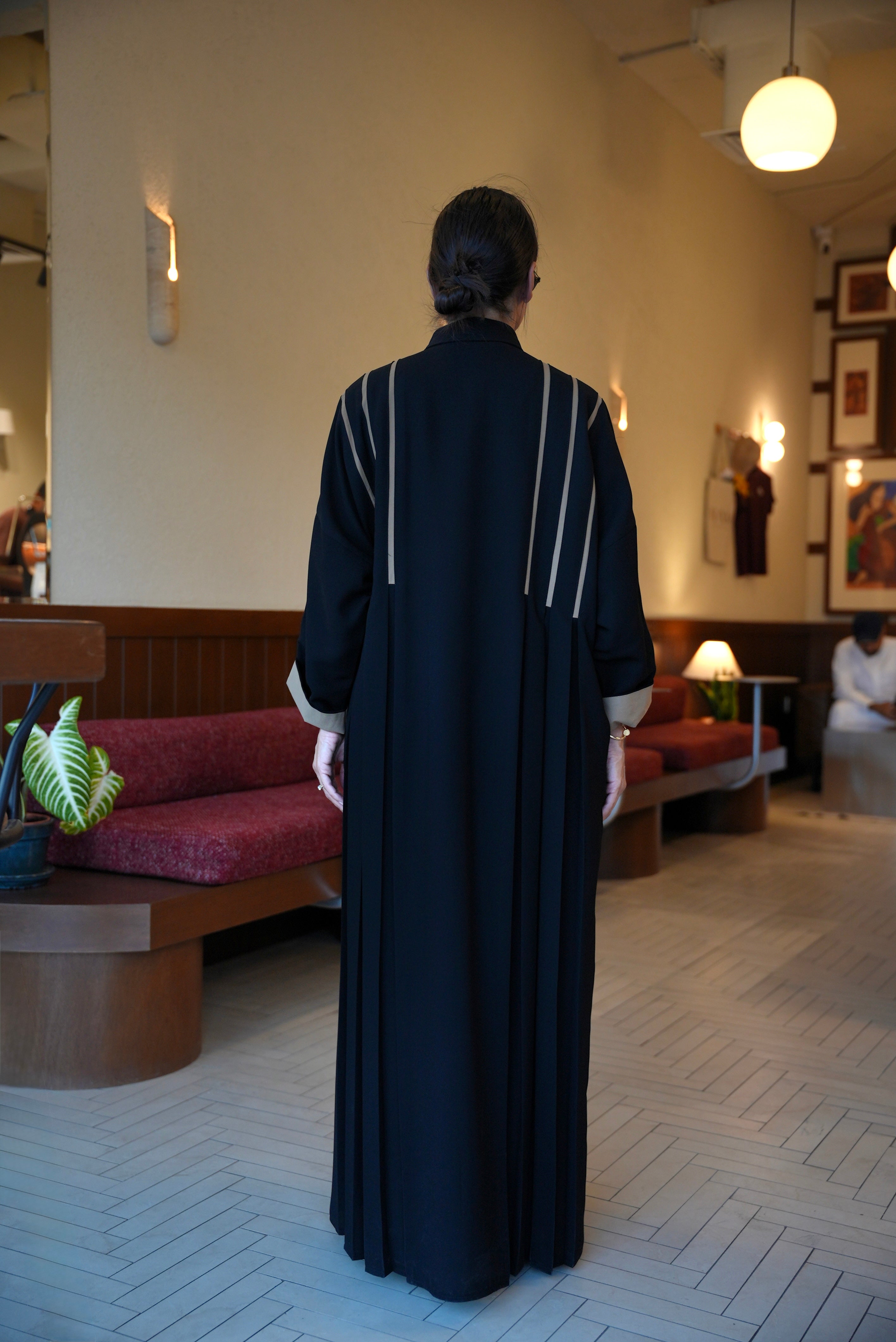 Black Crepe Abaya - 2001