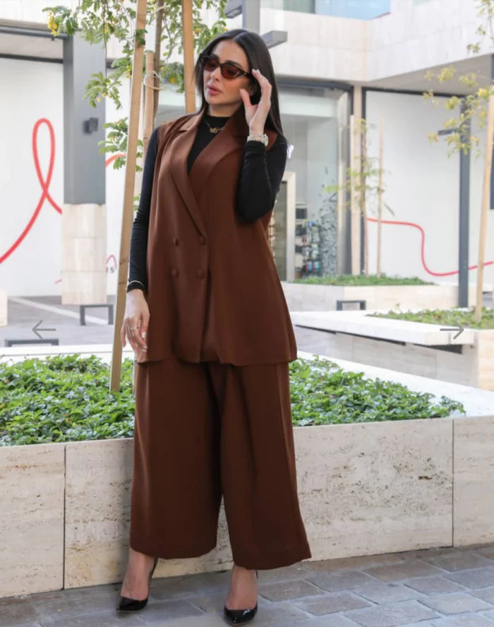 CREPE BLAZER WHIT PANTS C:119