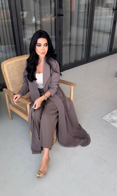 ABAYA CREPE BLAZER C:2001 COFFEE