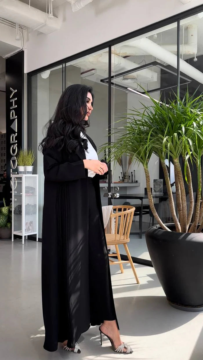 ABAYA CREPE BLAZER BLACK C:2001 BLACK