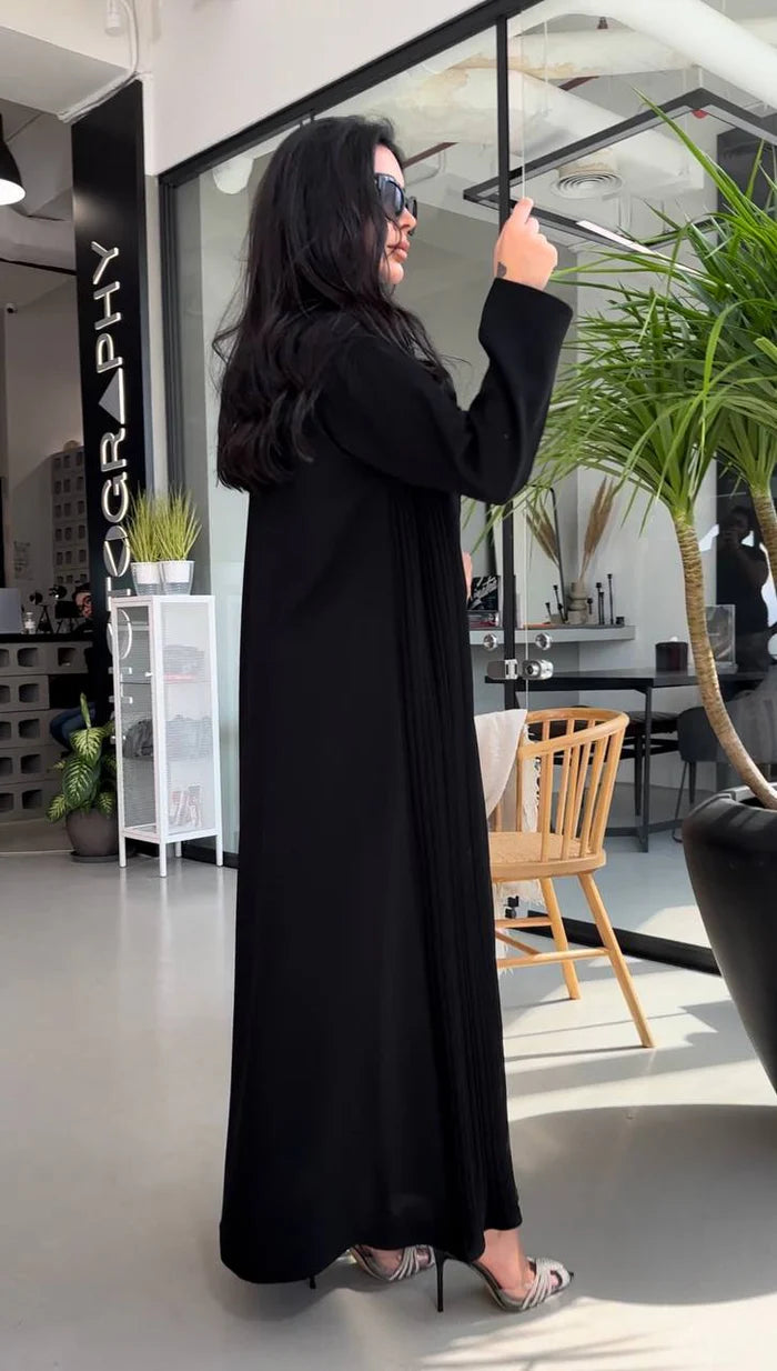 ABAYA CREPE BLAZER BLACK C:2001 BLACK