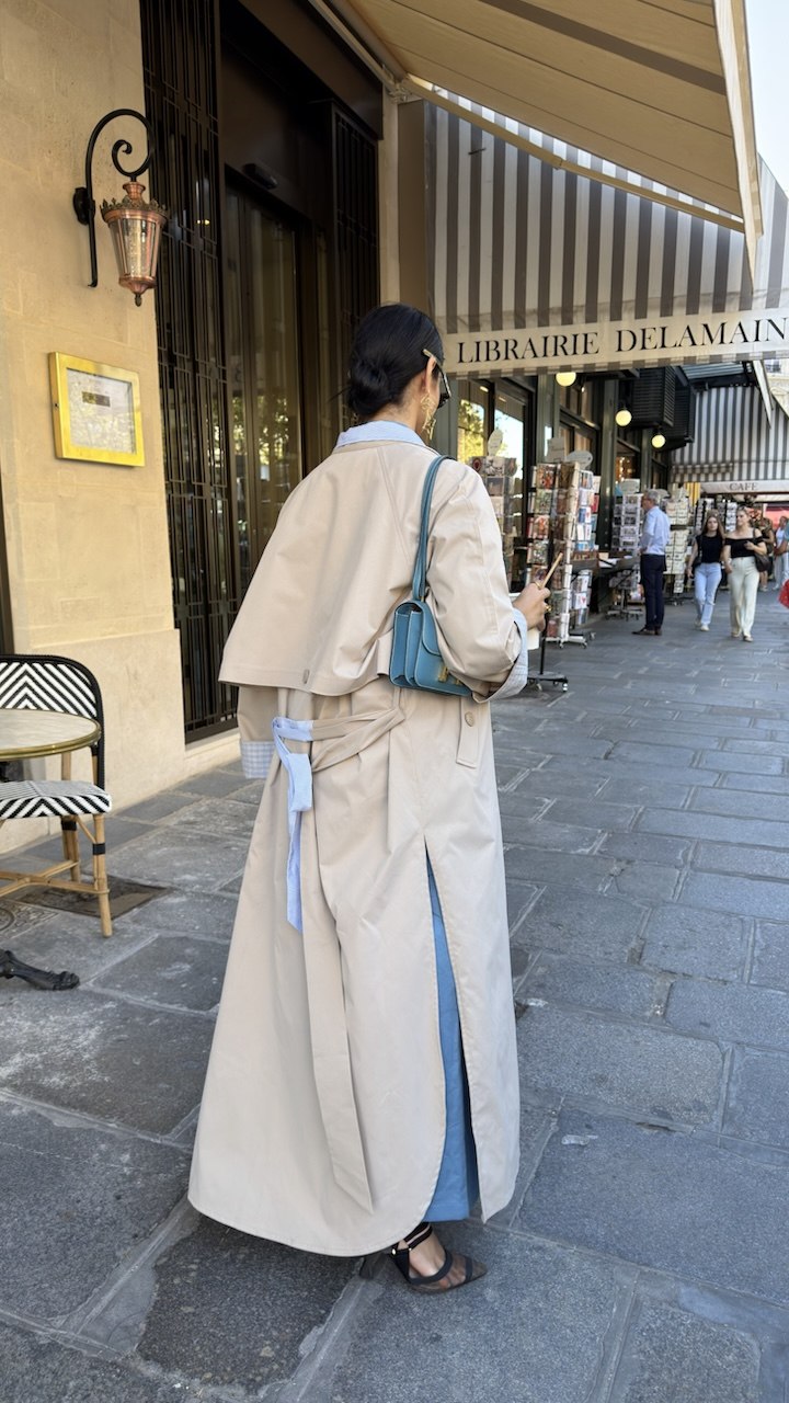 Beige Trench Coat abaya-2033