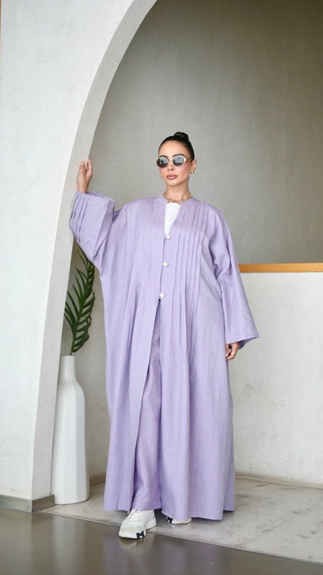 Lavender Linen Abaya