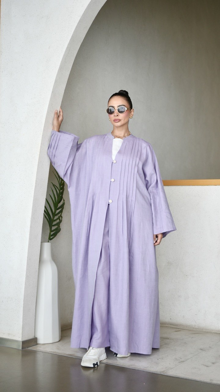Lavender Linen Abaya