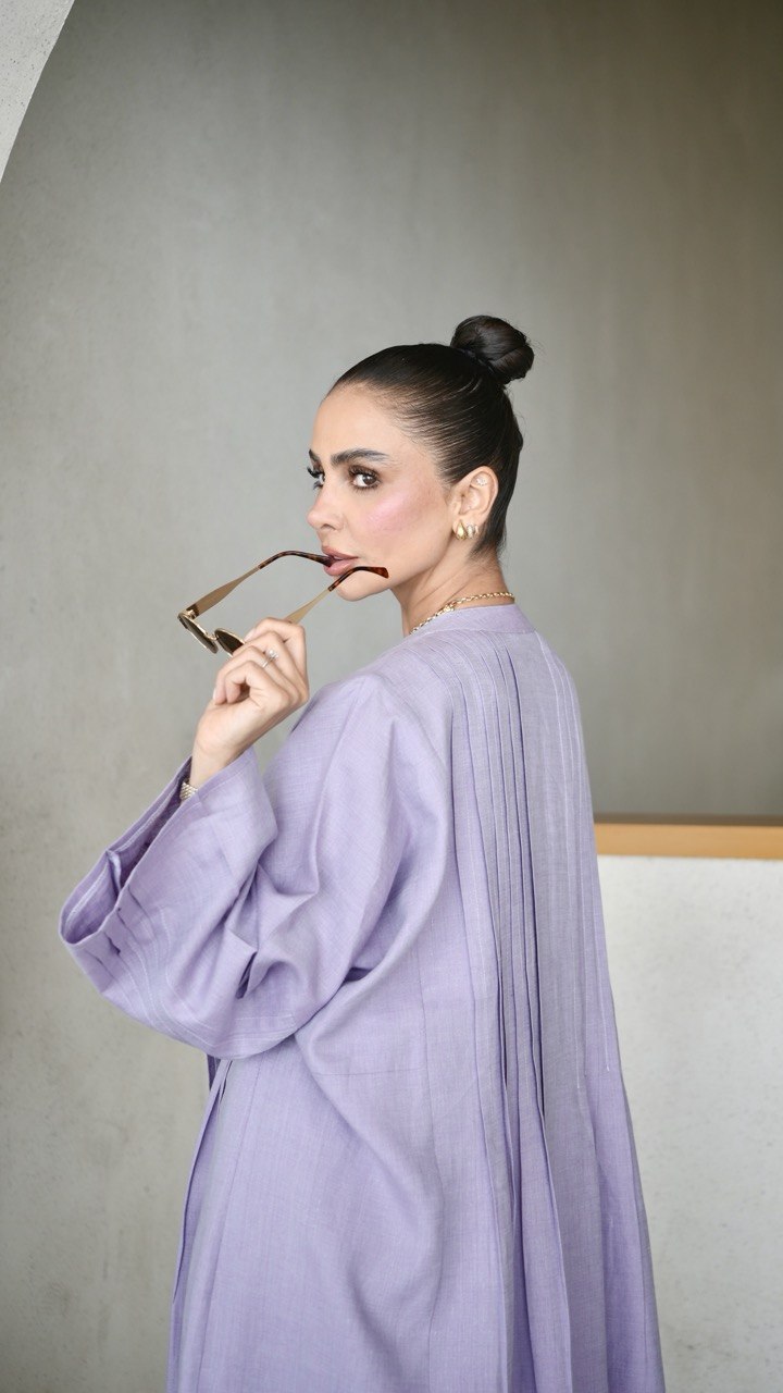 Lavender Linen Abaya
