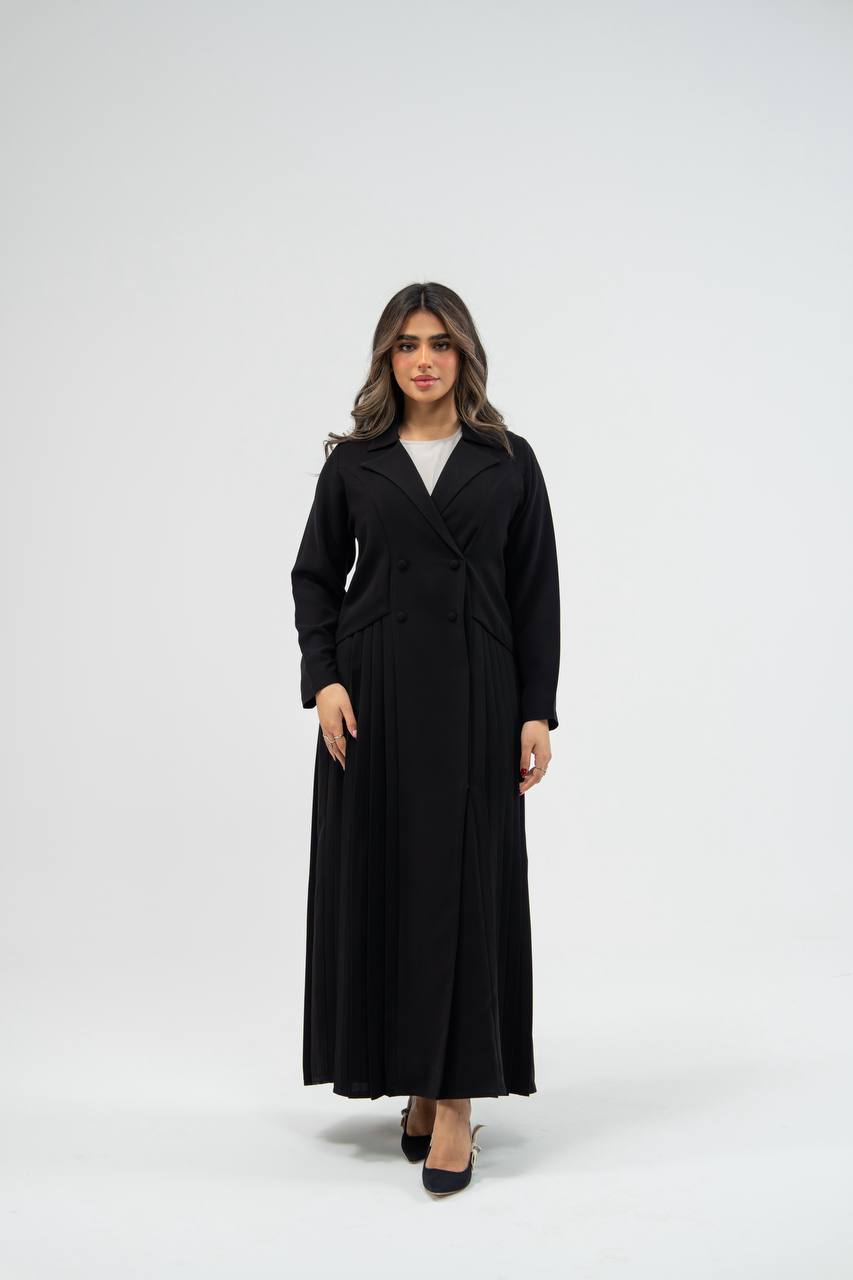 Black crepe abaya
