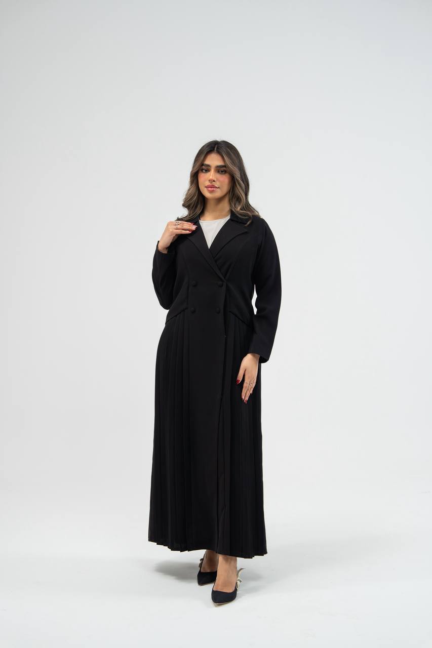 Black crepe abaya