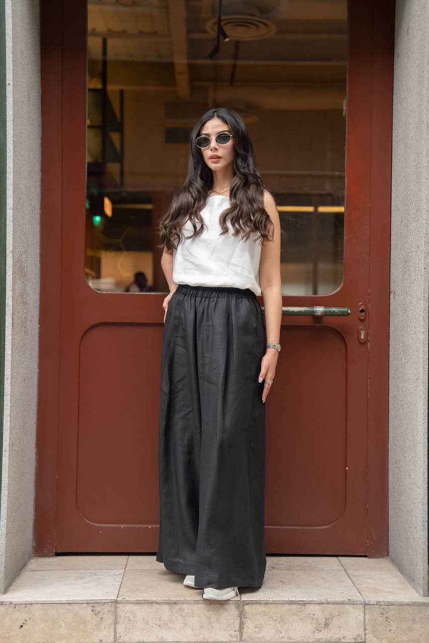 Linen blouse and pants set