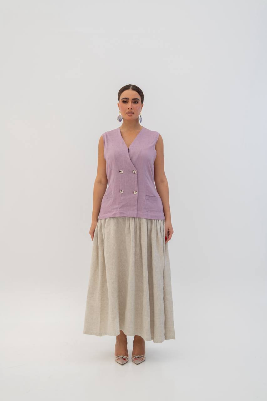 Vest and skirt set (1713)
