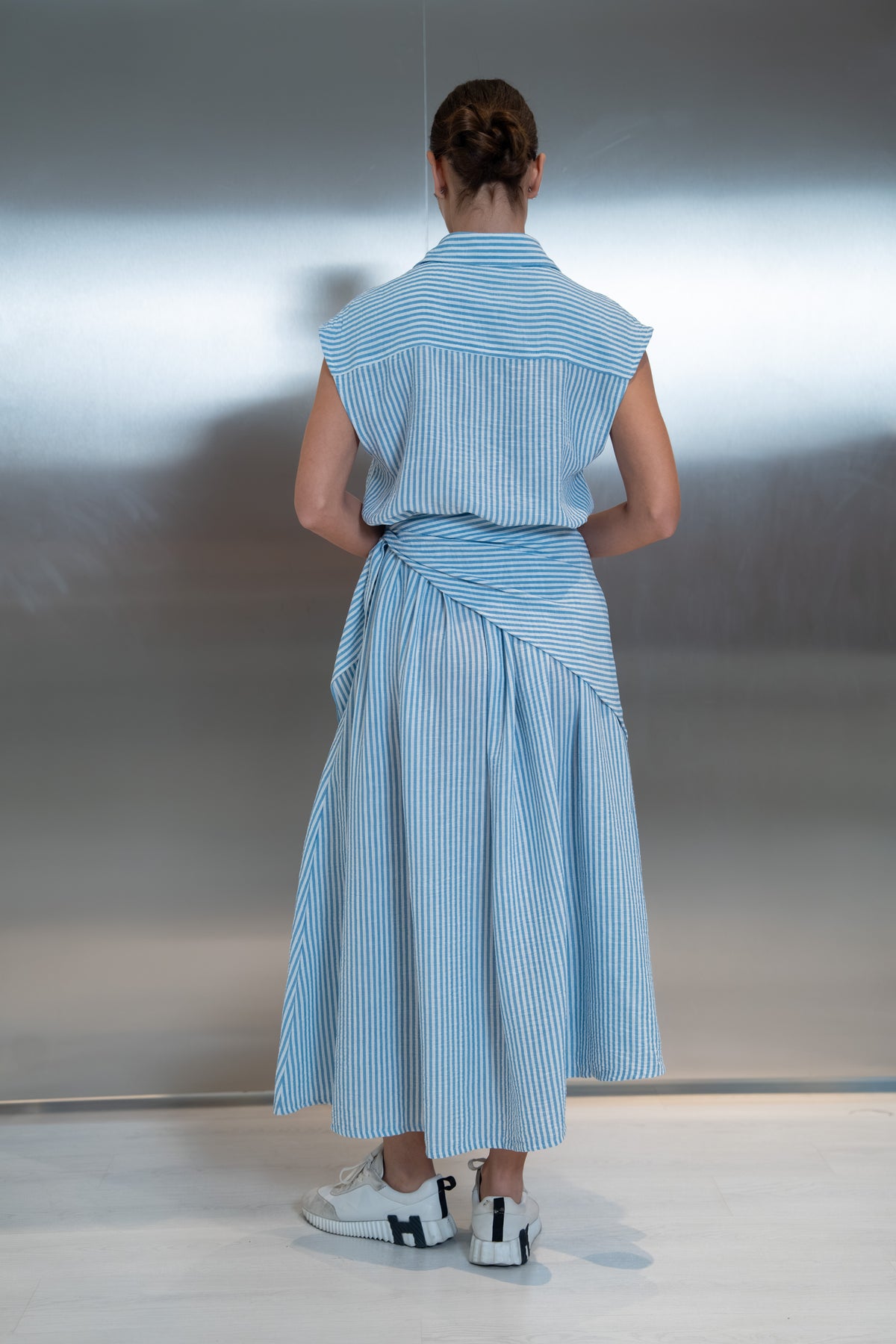 Blue Striped Dress -2041