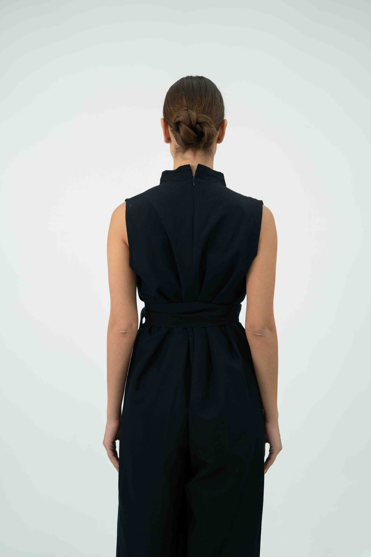 Black Linen jumpsuit– 2056