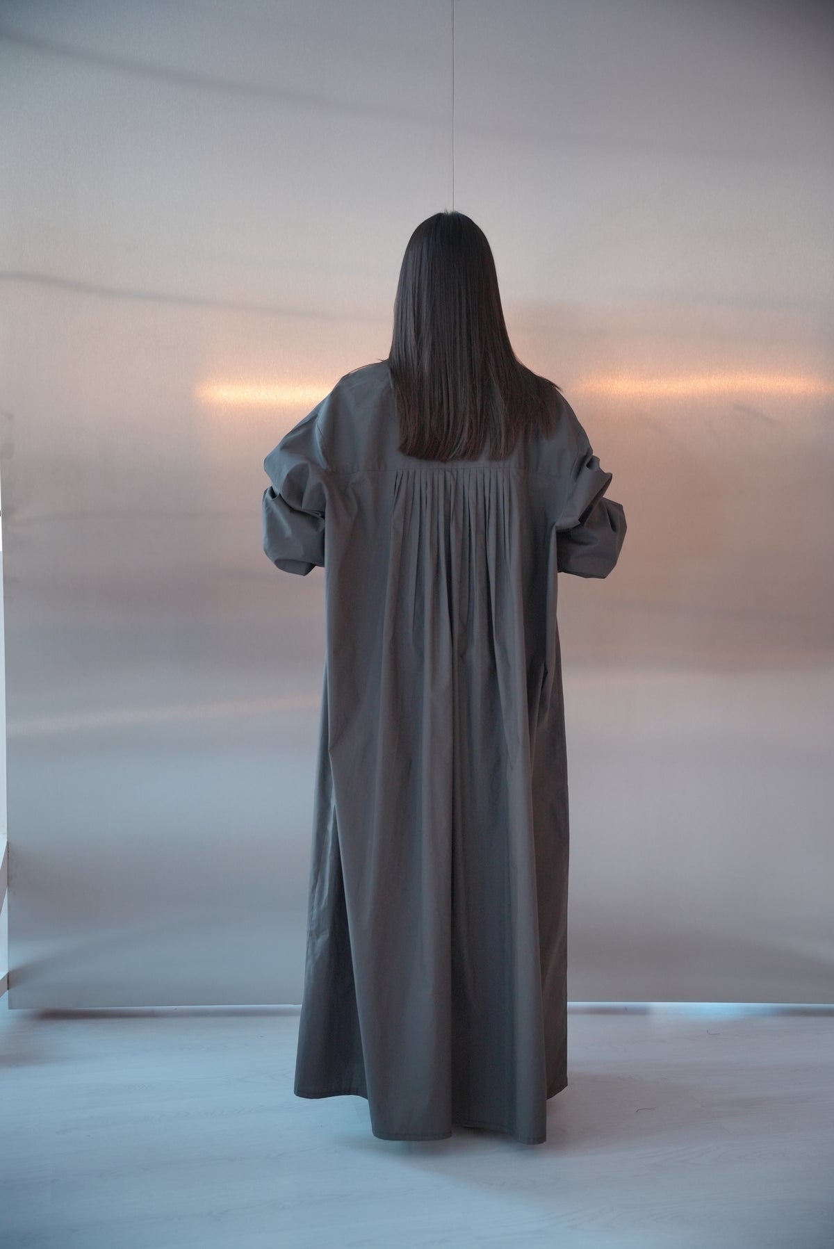 Grey Trench Coat Abaya-1960