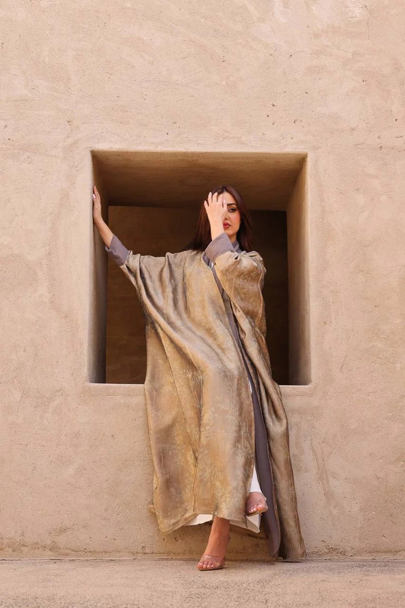 ABAYA CREPE SILK C:6418(FREE SIZE)