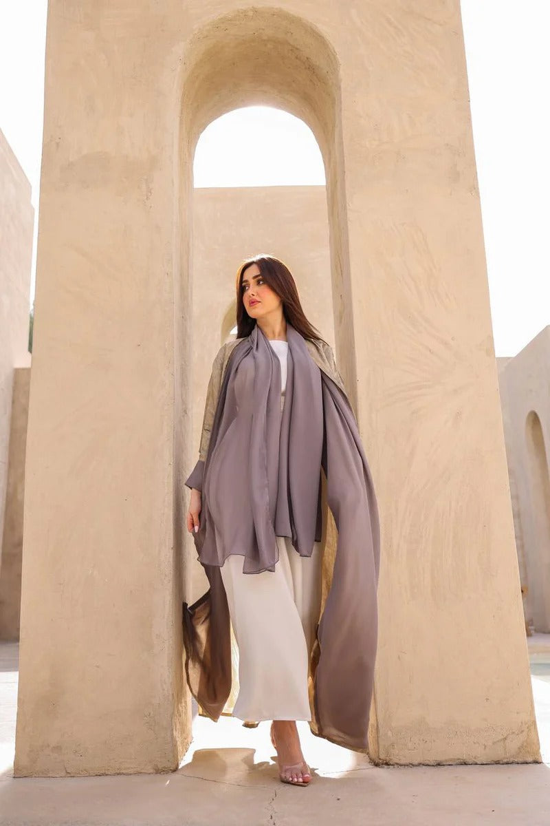 ABAYA CREPE SILK C:6418(FREE SIZE)