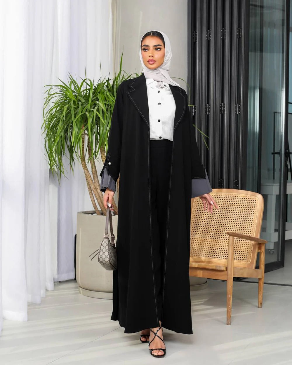 Abaya Blazer Black C:6475