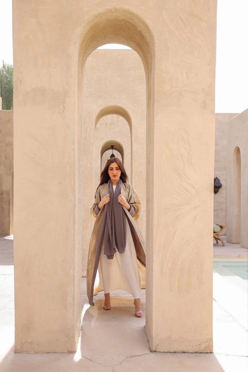 ABAYA CREPE SILK C:6418(FREE SIZE)