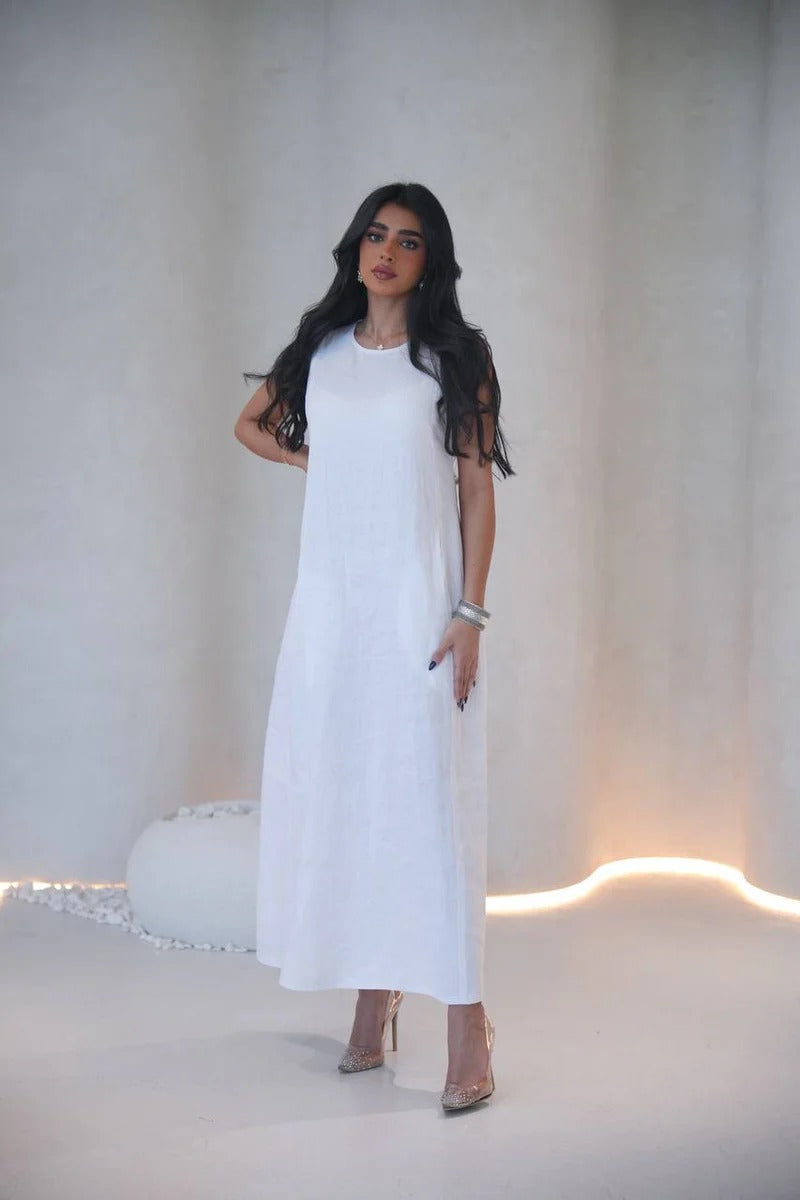 White linen dress C:197