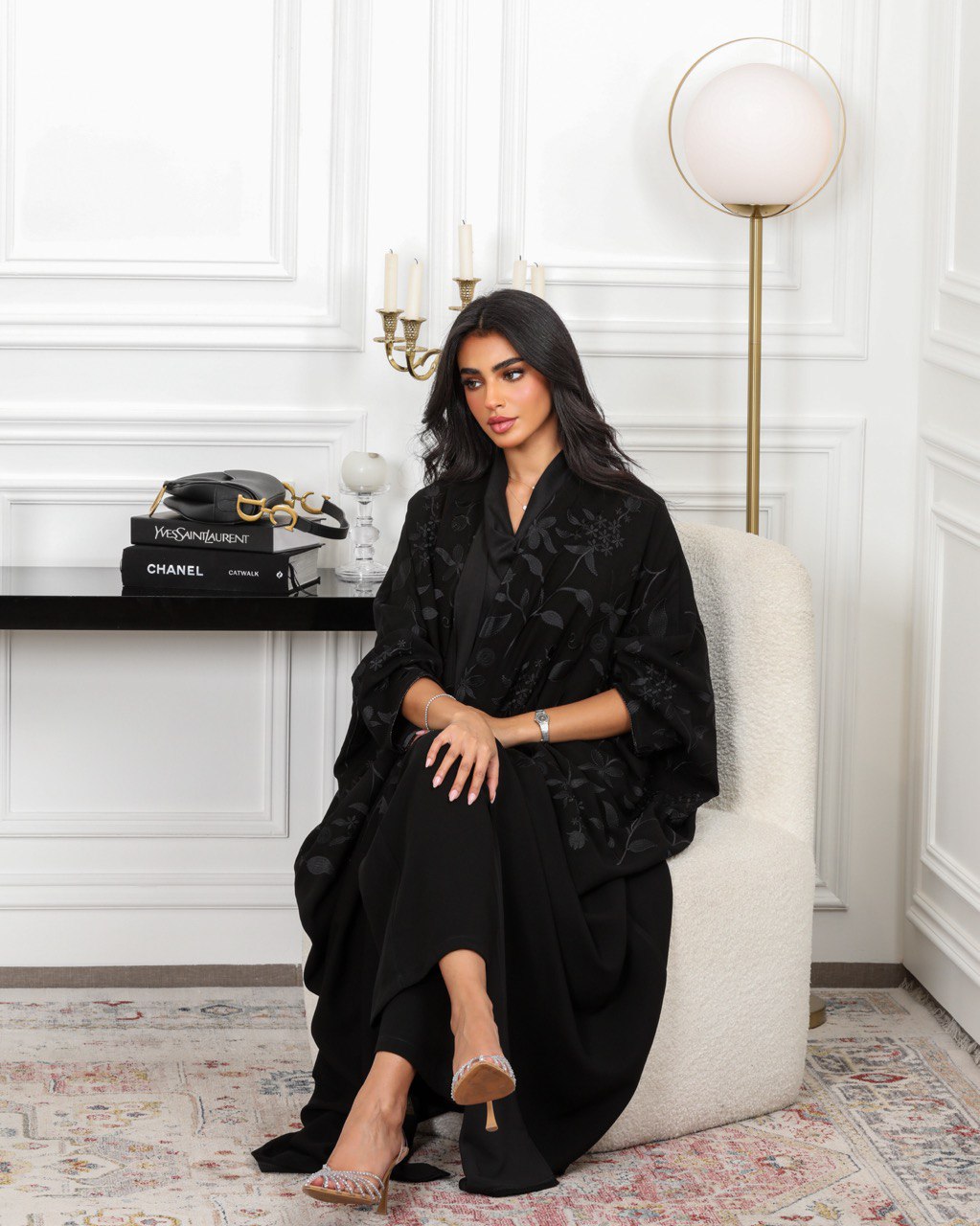 ABAYA BESHT FREE SIZE C:6381 BLACK ( FREE SIZE)