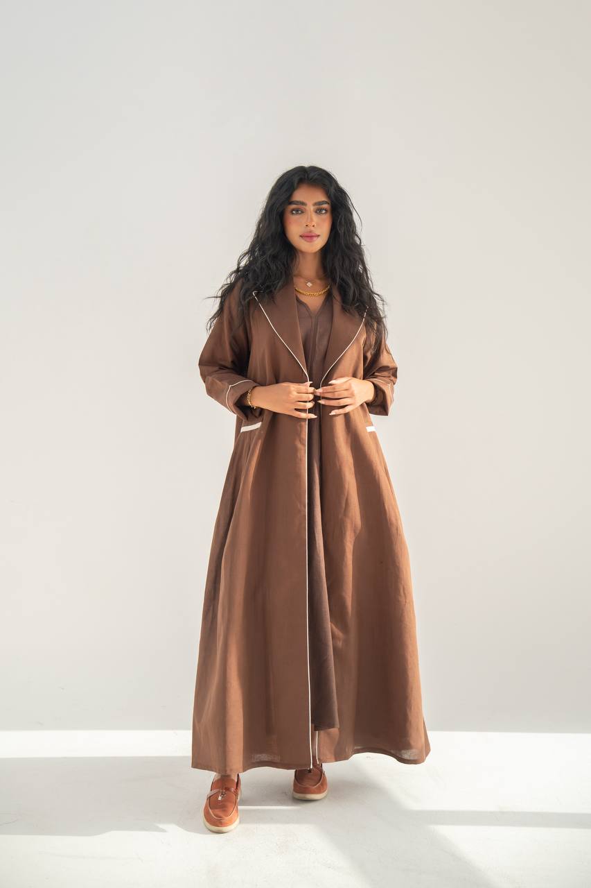 Blazer abaya with dress C:6652