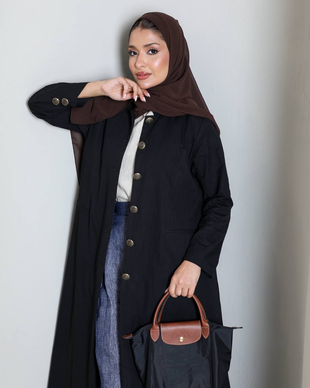 معطف واقٍ أسود C:6657