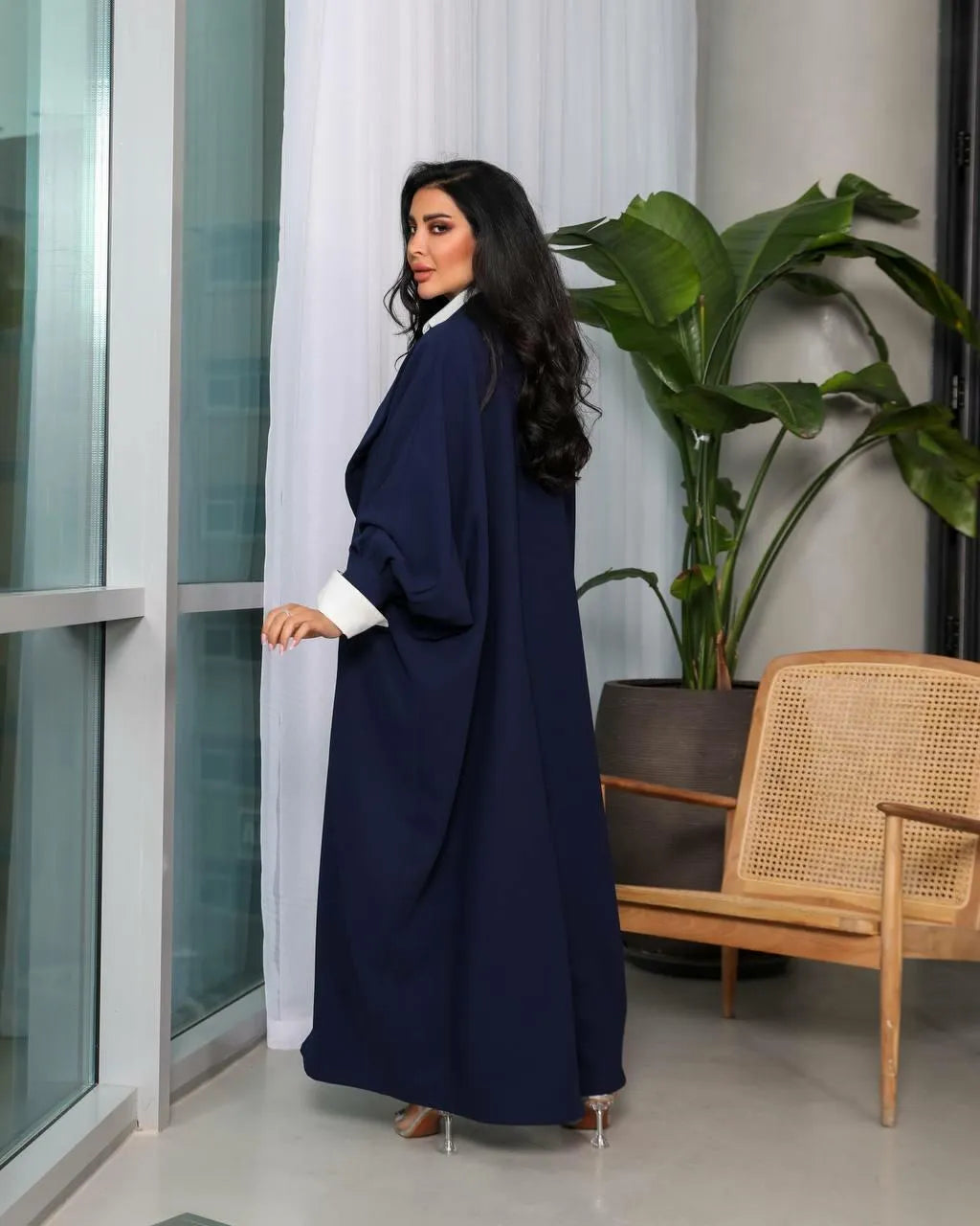 عباية كريب كحلي