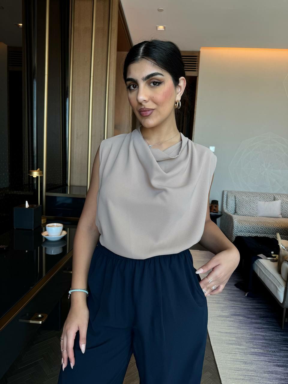 Light Beige linen blouse