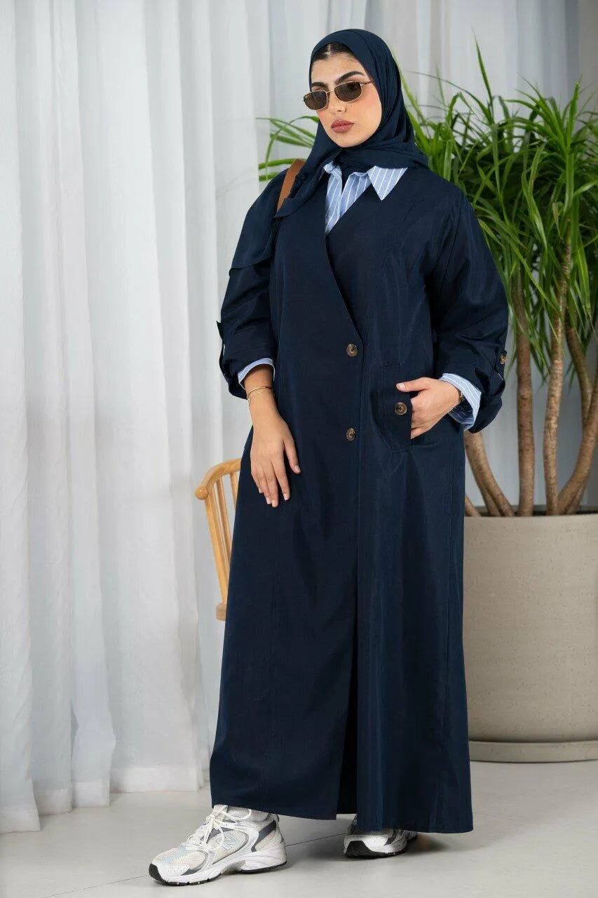 Navy trench coat