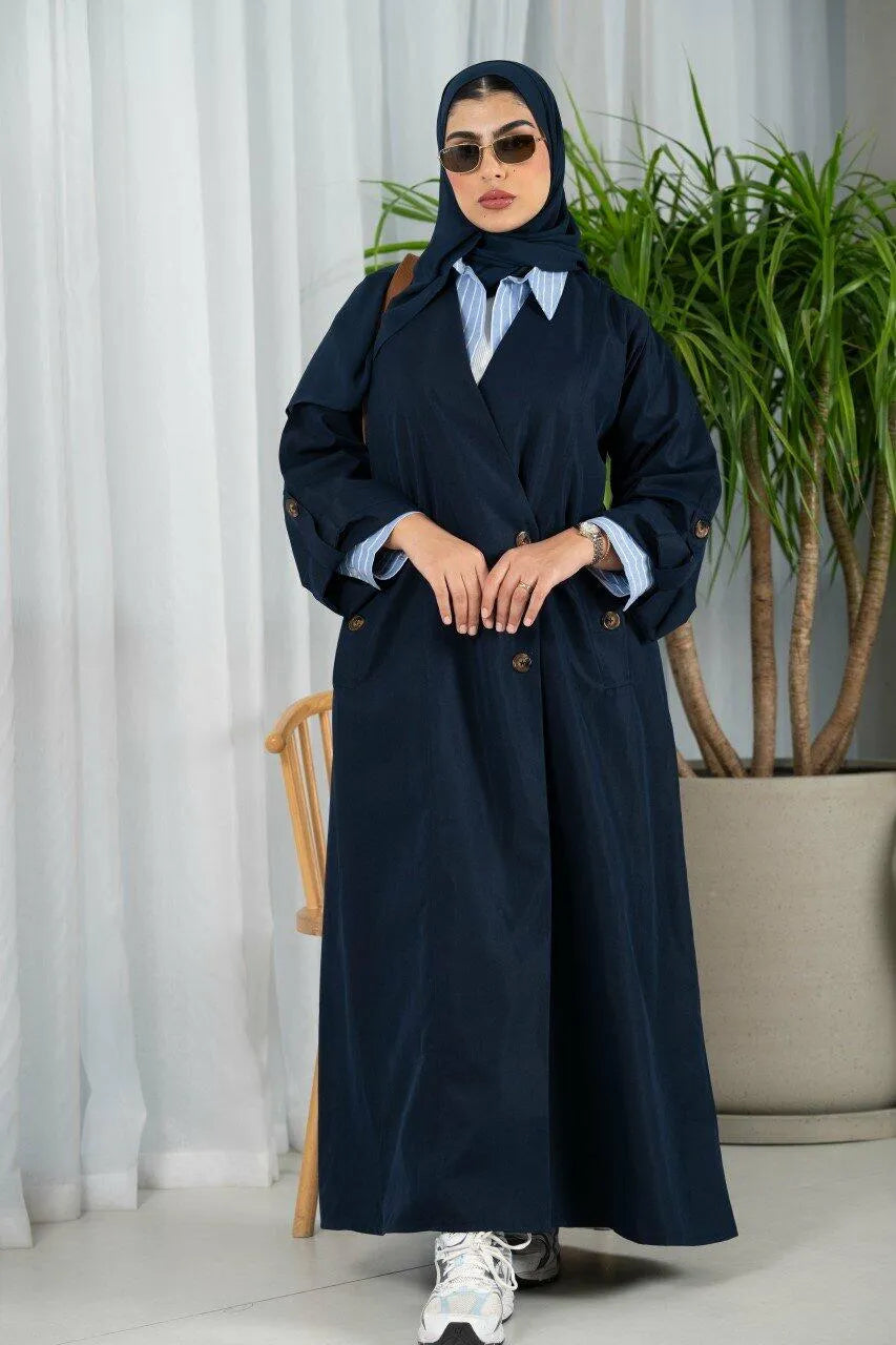Navy trench coat