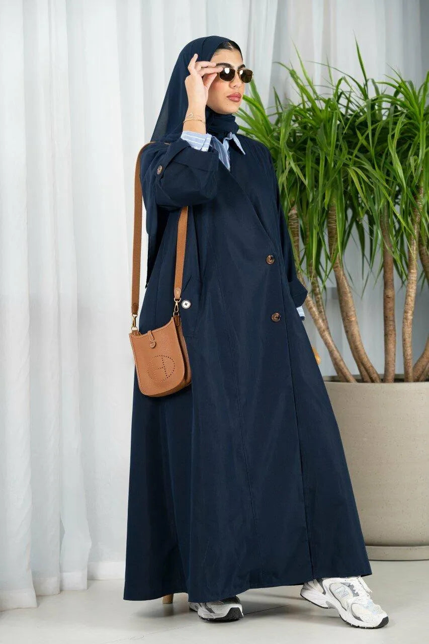 Navy trench coat