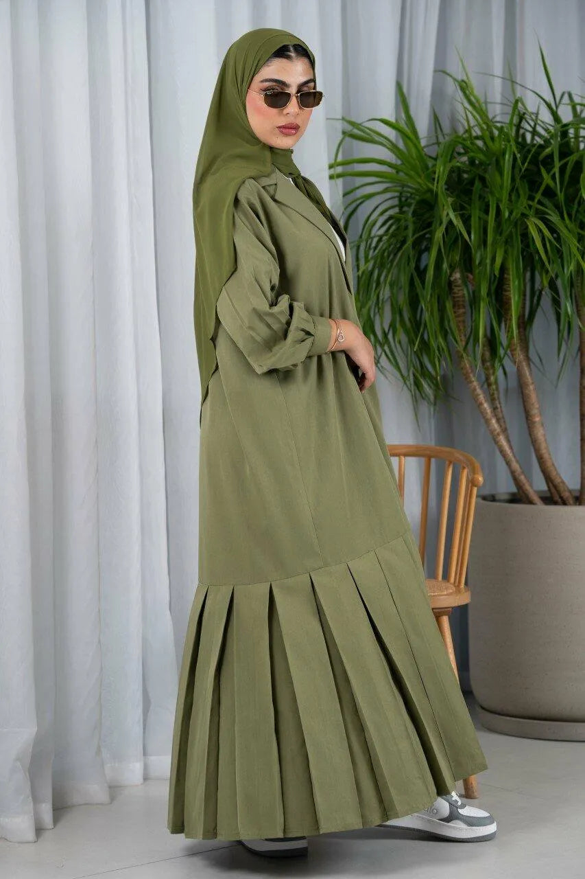 Light green trench coat