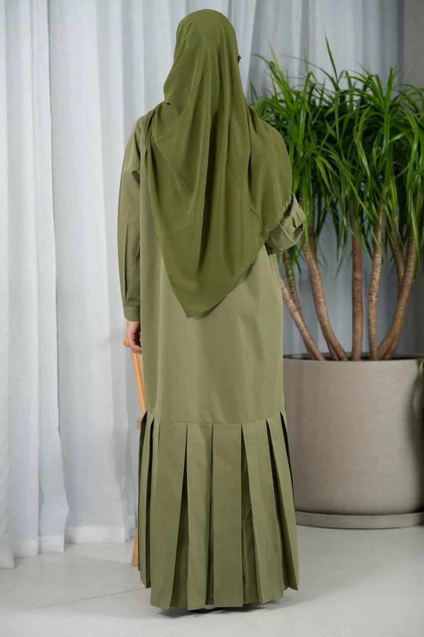 Light green trench coat