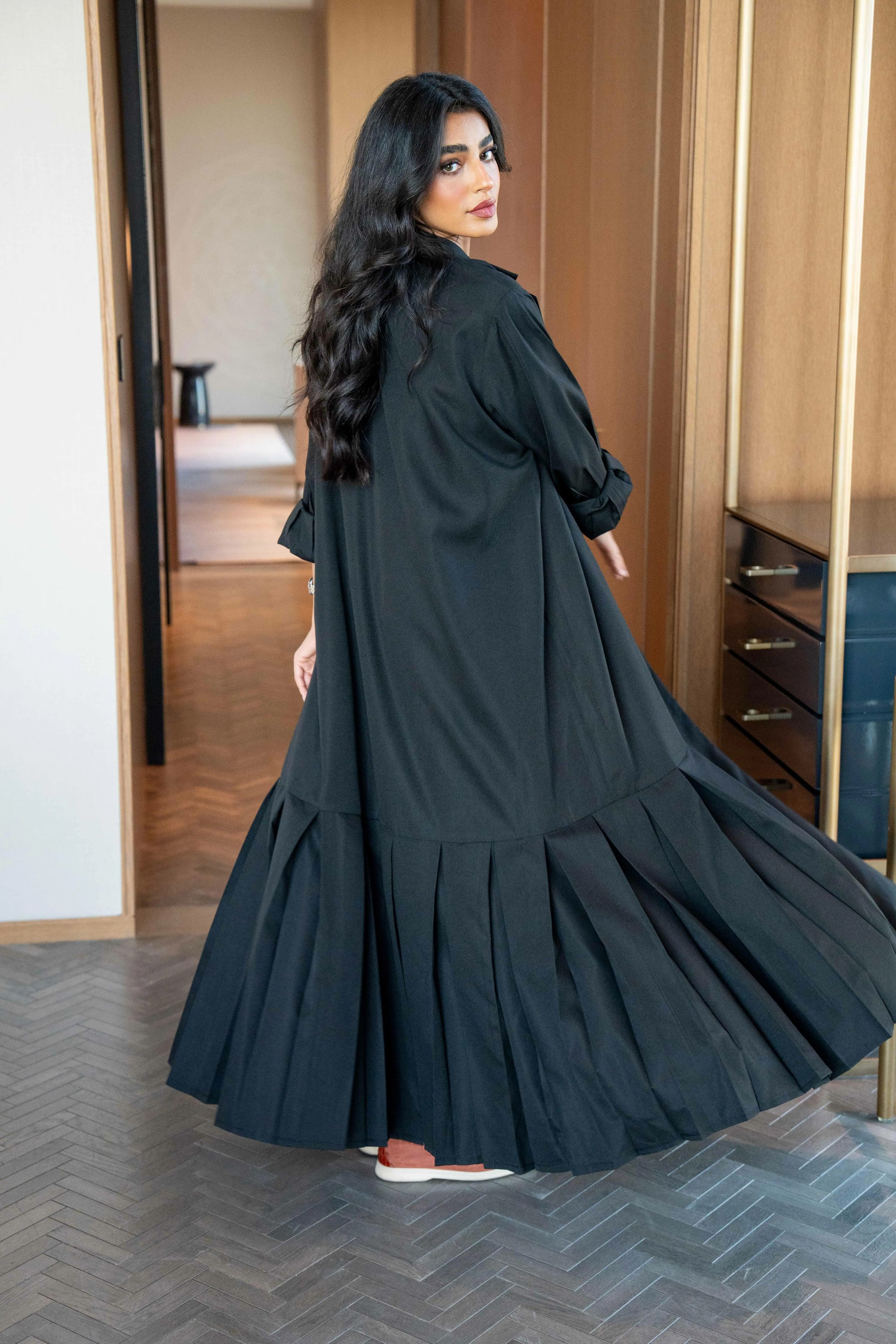 Black trench coat