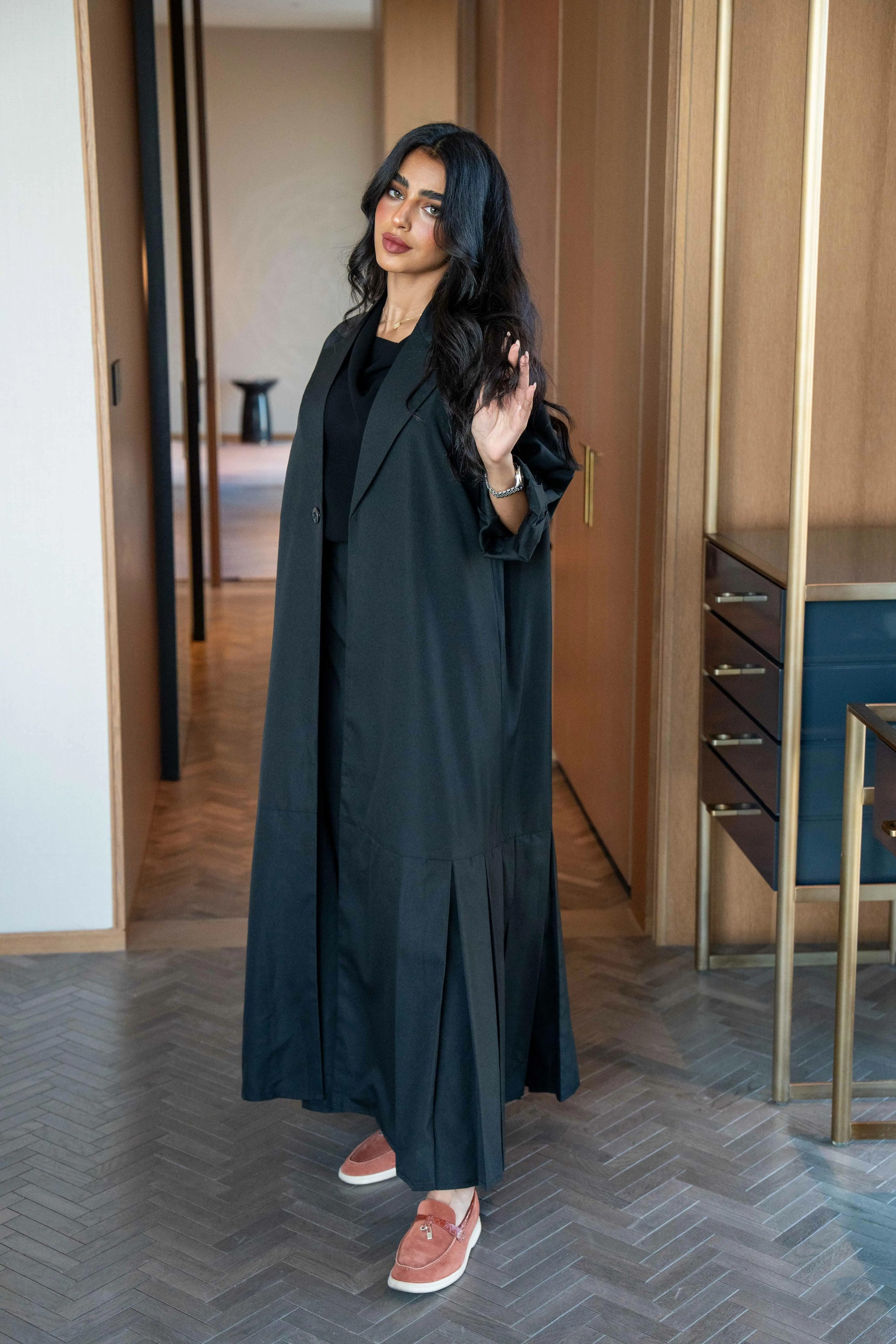 Black trench coat