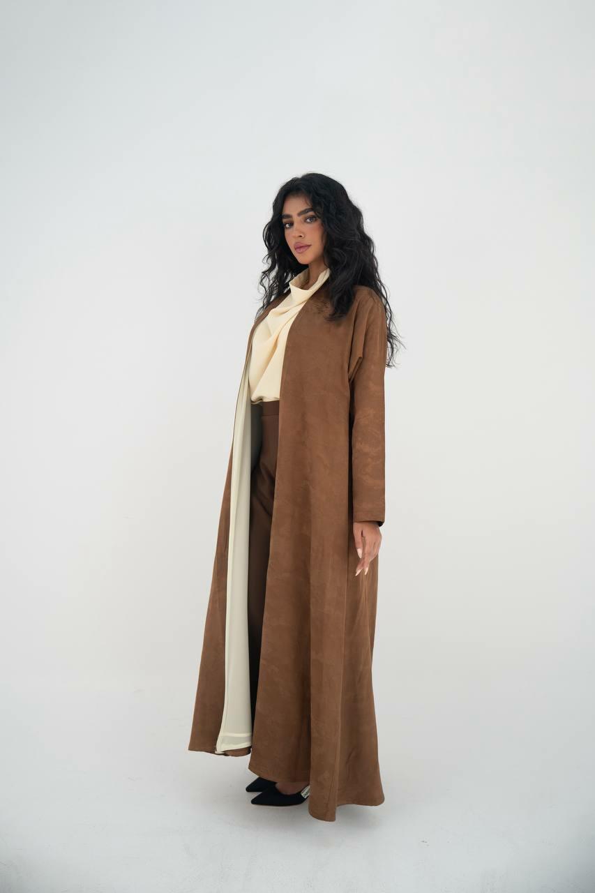 Hazel jacquard crepe abaya