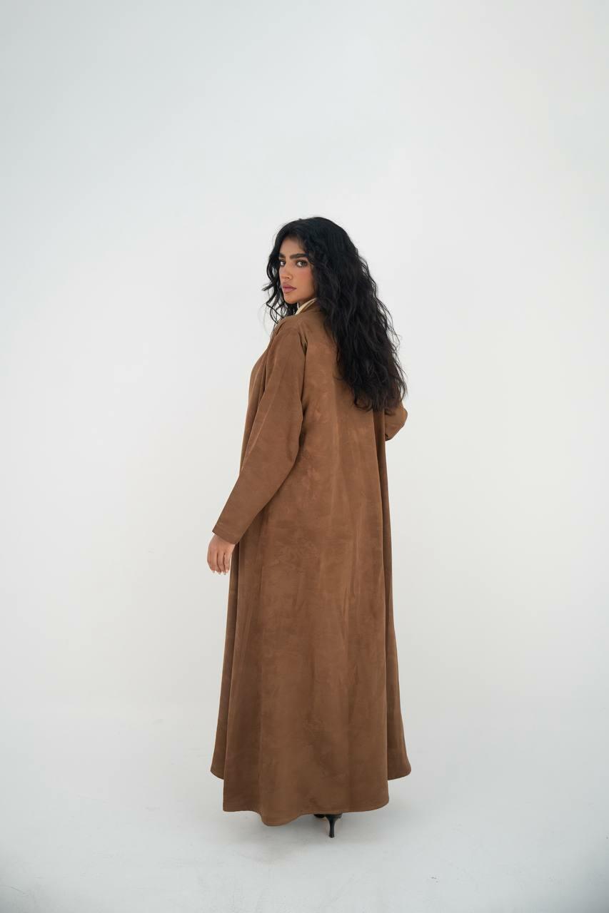 Hazel jacquard crepe abaya