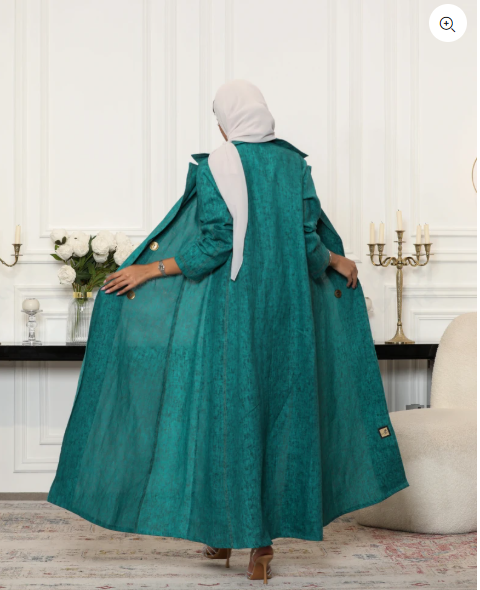 BLAZER LINEN GREEN C:6484GREEN