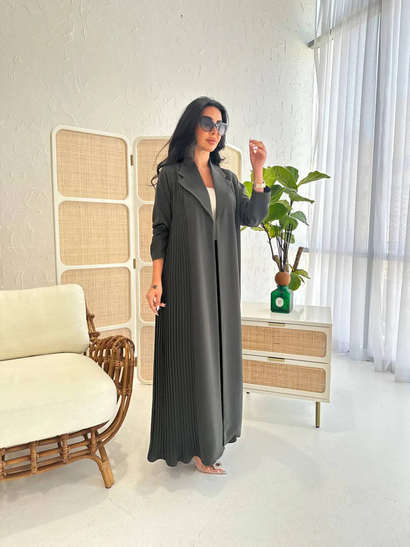 ABAYA CREPE BLAZER C:2001 GRAY