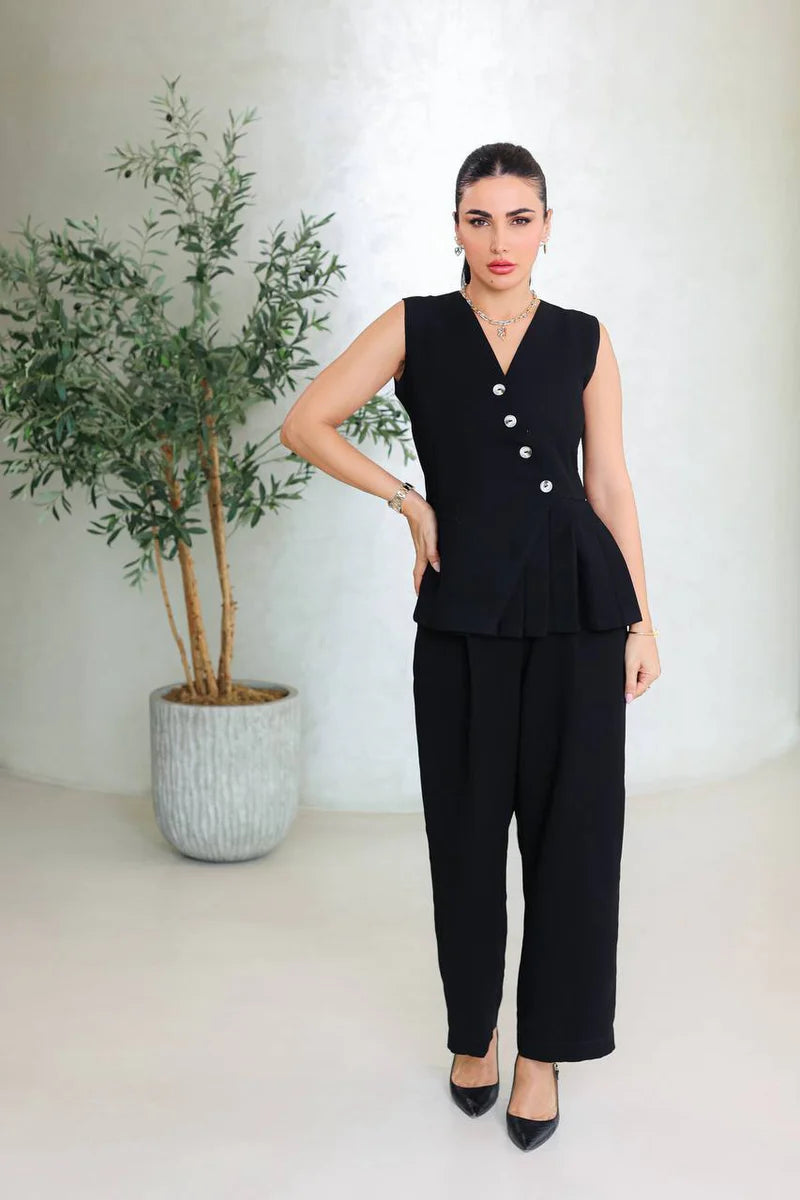Black vest with pants C:214