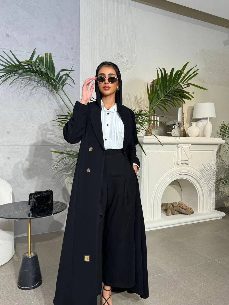 Blazer Crepe Black C:6524 Black