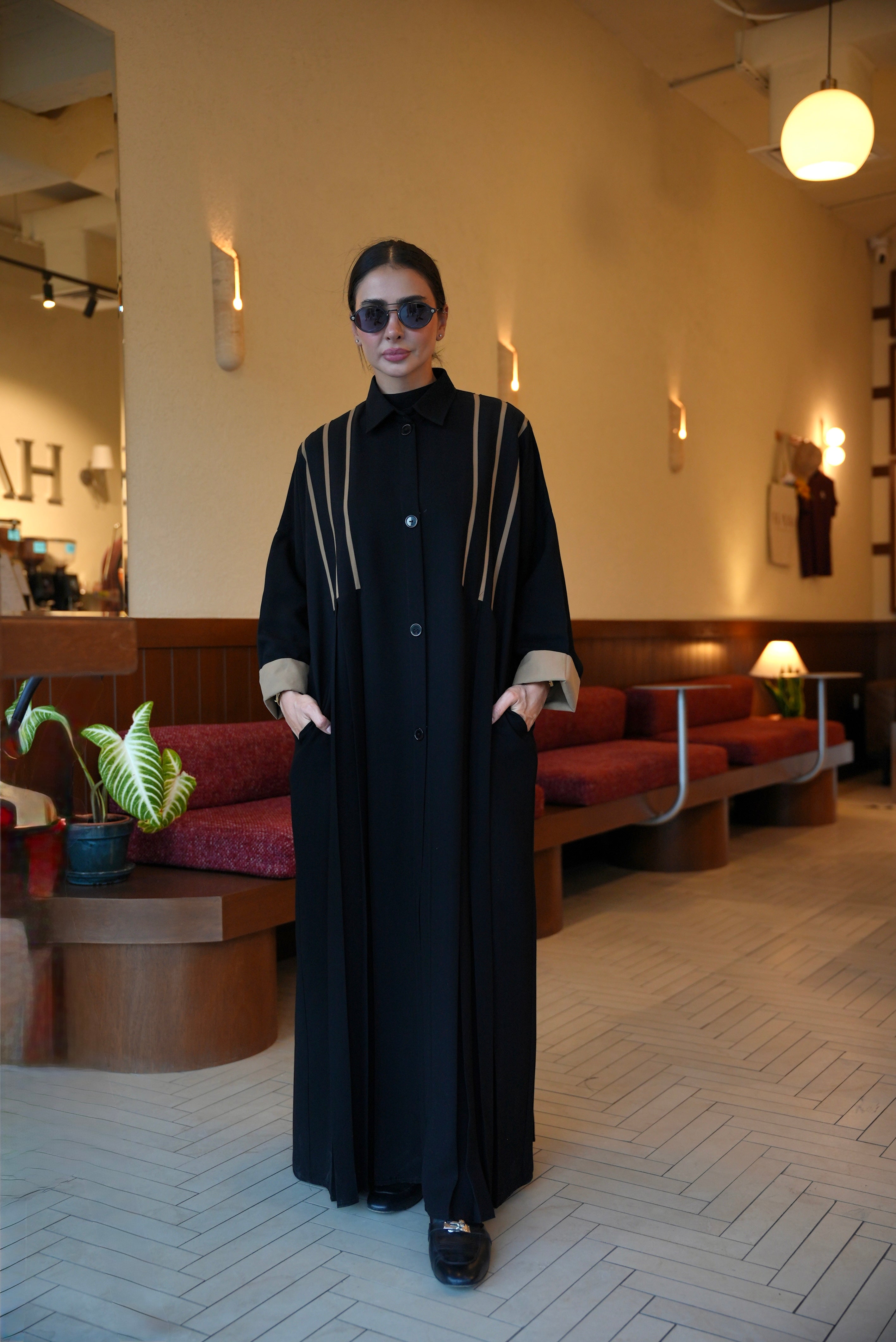 Black Crepe Abaya - 2001