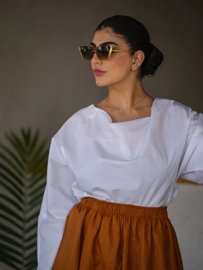 blouse white cotton C:BL1583-White