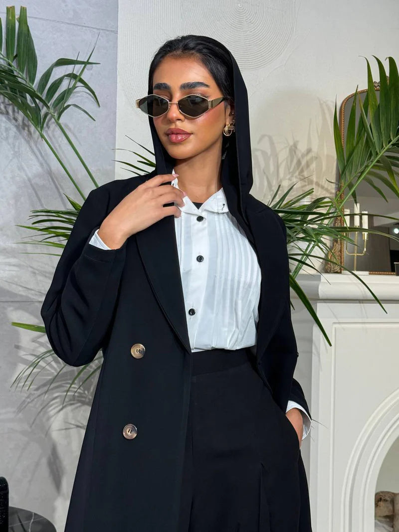 Blazer Crepe Black C:6524 Black