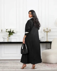 BLAIZER LINEN BLACK C:6489BLACK