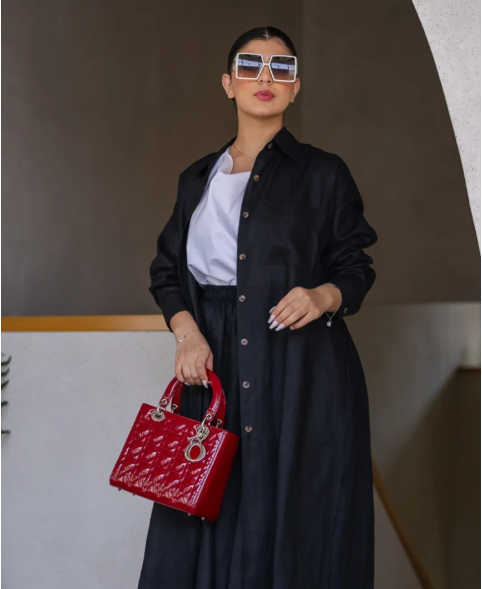 BLAZER LINEN C:6457 BLACK