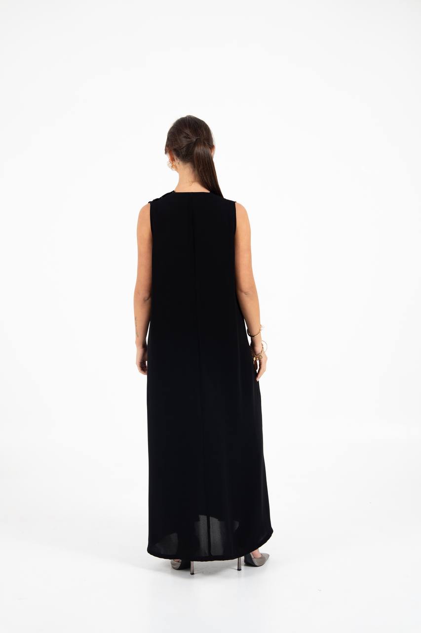 Crepe dress in black