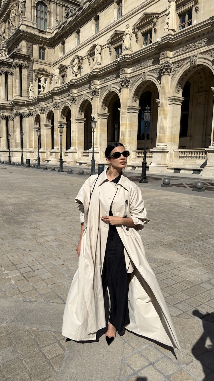 Trench Coat Abaya – Beige 2031