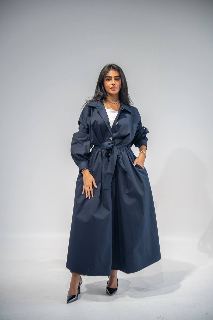 Navy practical trench coat-free size